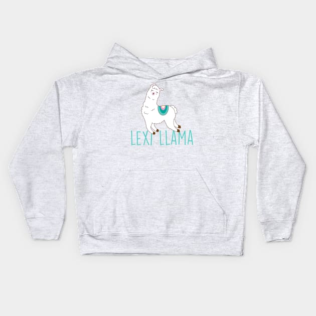 Lexi Hensler Lexi Llama Kids Hoodie by Happy Lime